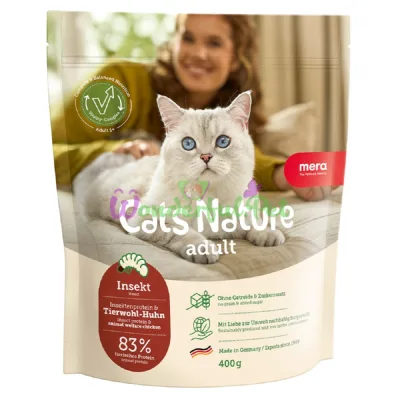 MERA Cats Nature Adult Insect Dry Cat Food 400 g