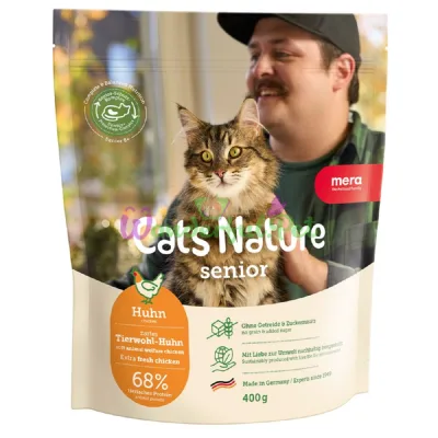 MERA Cats Nature Senior Chicken Dry Cat Food 400 g