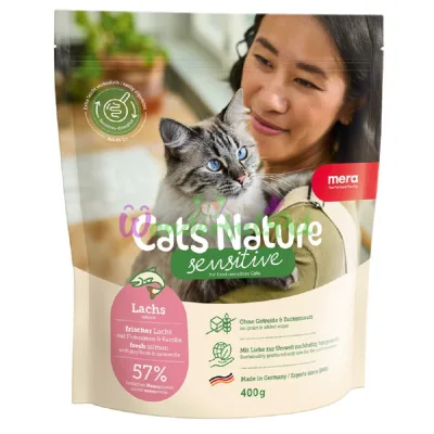 MERA Cats Nature Sensitive Salmon Dry Food 400 g