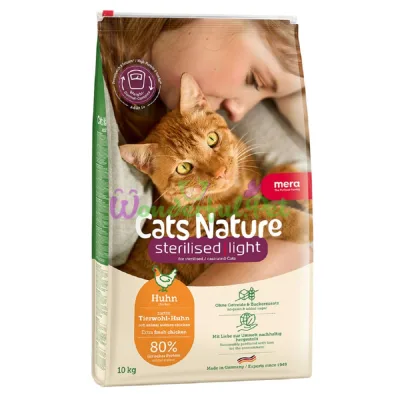 Сухой корм MERA Cats Nature Sterilised Light Chicken 10 кг
