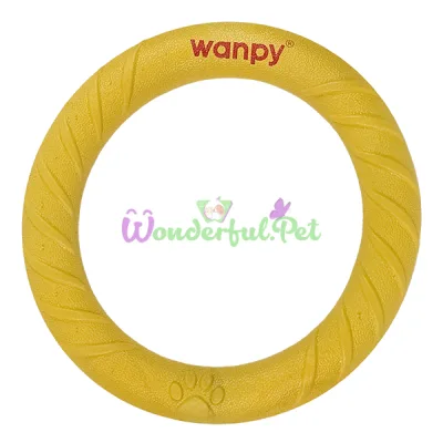 Игрушка Wanpy Ring Dog Toy Yellow 19.5 см