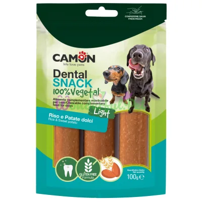 Снеки CAMON Dog Dental Snack Vegetal Cannoli Light Rice Sweet Potato 100 г