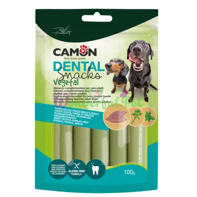 Угощение CAMON Dog Dental Snack Vegetal Cannoli Sweet Potato Parsley Mint 100 г