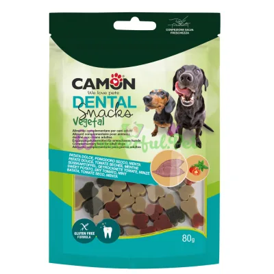 Снеки CAMON Dog Dental Snack Vegetal 2 colored Bones Sweet Potato Dry tomato Mint 80 г