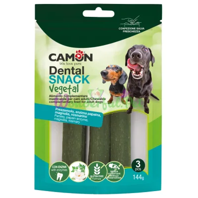 Угощение CAMON Dog Dental Snack Vegetal Sticks Parsley Papain enzyme Magnolia Rozmary 144 г