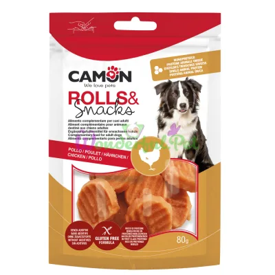 Снеки CAMON Dog Treats Snacks GF Grilled coins Chicken 80 г