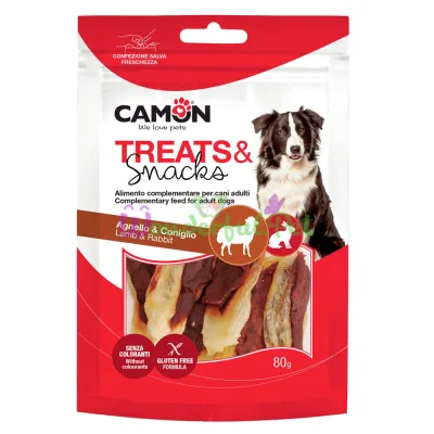 Угощение CAMON Dog Treats Snacks Ears Rabbit Lamb 80 г