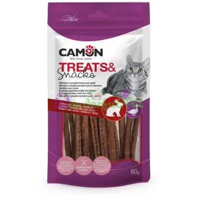 Угощение CAMON Cat Treats Snacks Rabbit Duck sticks 60 г