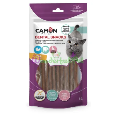 Ласощі CAMON Cat Dental Snacks Chicken sticks 60 г