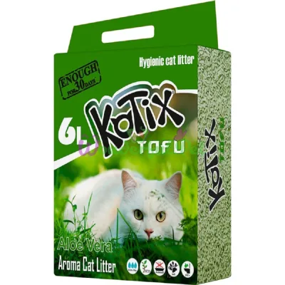 Наполнитель KOTIX TOFU Aloe Vera 6 л