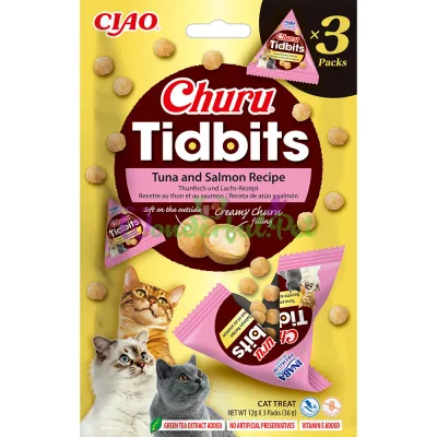Лакомство INABA Cat Churu Tidbits Tuna Salmon 36 г