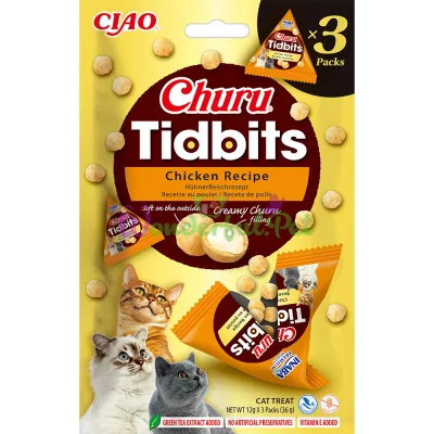 Лакомство INABA Cat Churu Tidbits Chicken 36 г