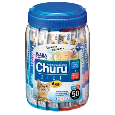 Лакомство INABA Cat Churu DIET Tuna Chicken 700 г 50 шт