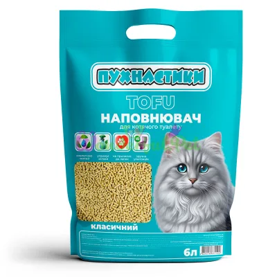 Наполнитель Пушистики TOFU Classic 6 л