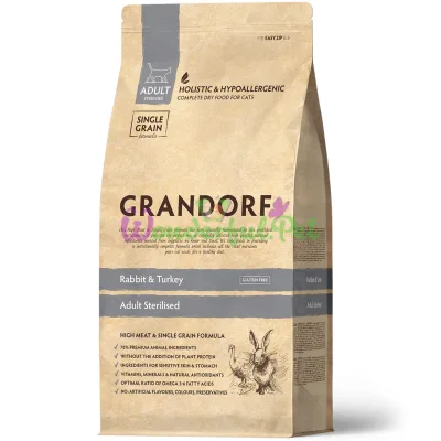 Сухой корм Grandorf Cat Adult Sterilized Low Grain Rabbit Turkey 2 кг