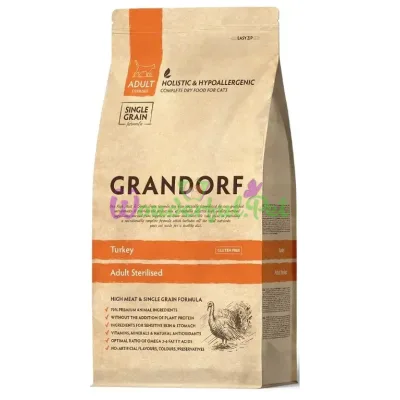 Сухой корм Grandorf Cat Adult Sterilized Low Grain Turkey 2 кг