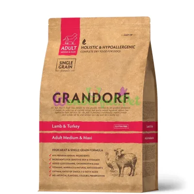 Сухой корм Grandorf Dog Medium Large breed Low Grain Lamb Turkey 3 кг