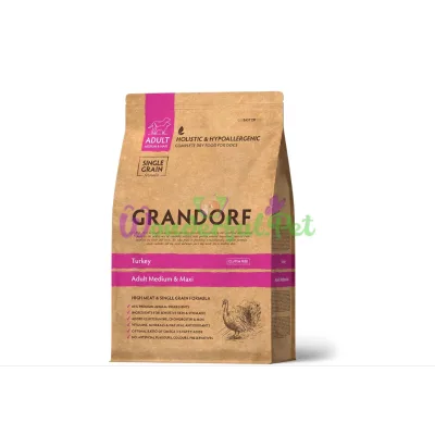 Сухой корм Grandorf Dog Medium Large breed Low Grain Turkey 10 кг