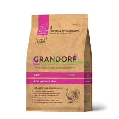 Сухой корм Grandorf Dog Medium Large breed Low Grain Turkey 3 кг