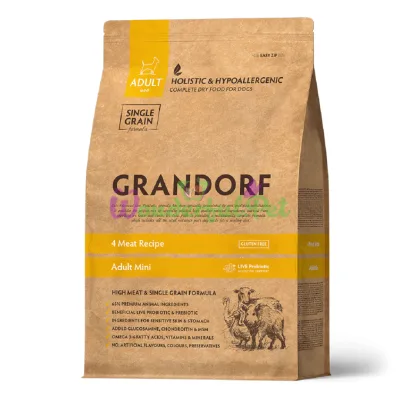 Сухой корм Grandorf Dog Adult Mini breeds Low Grain 4 Meat recipe 3 кг
