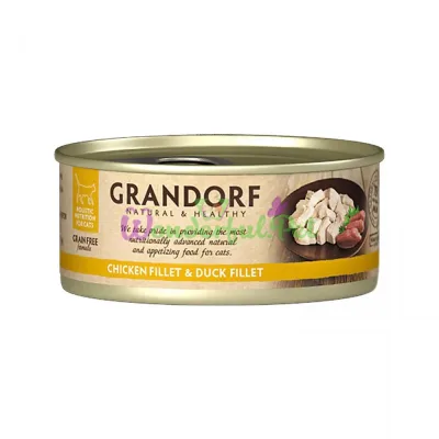 Влажный корм Grandorf Cat Wet Chicken fillet Duck fillet 70 г
