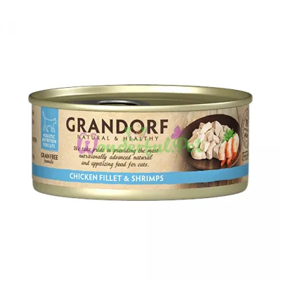 Влажный корм Grandorf Cat Wet Chicken fillet Shrimps 70 г