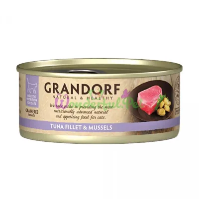 Grandorf Wet Cat Food Tuna Fillet with Mussels, 70 g