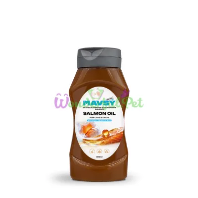 Mavsy Salmon Oil with Glucosamine and Chondroitin for Dogs and Cats, 300 ml
