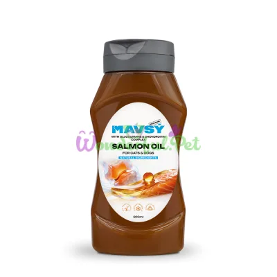 Mavsy Salmon Oil with Glucosamine and Chondroitin for Dogs and Cats, 500 ml