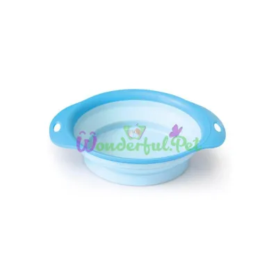 Складывающаяся силиконовая миска AnimAll для кошек и собак 1.35 л