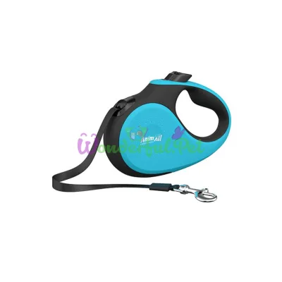Поводок-рулетка AnimAll Deluxe М для собак до 25 кг 5 метров бирюзовый-черный