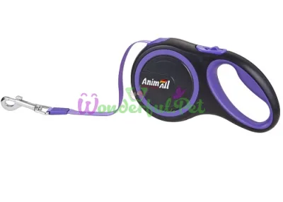 Поводок-рулетка AnimAll для собак весом до 50 кг 5 м фиолетовый