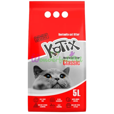 Наполнитель бентонитовый KOTIX Classic 5 л