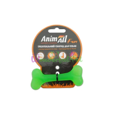 Игрушка AnimAll Fun кость зеленый 8 см