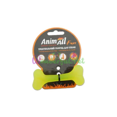 Игрушка AnimAll Fun кость желтая 8 см