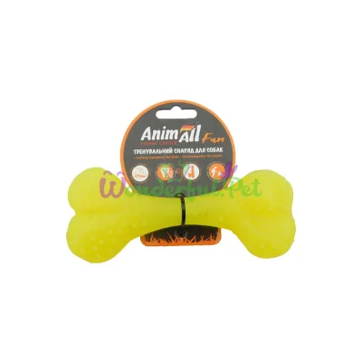 Игрушка AnimAll Fun кость желтая 15 см