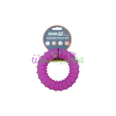 Игрушка AnimAll Fun кольцо с шипами фиолетовый 12 см