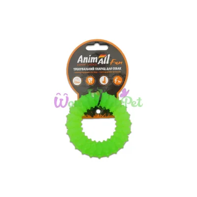 Игрушка AnimAll Fun кольцо с шипами зеленый 9 см