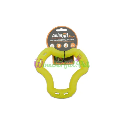 Игрушка AnimAll Fun кольцо 6 сторон желтое 15 см
