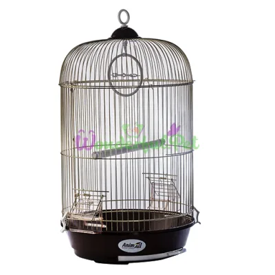 Клетка AnimAll для птиц золотистая 33 х 59 см