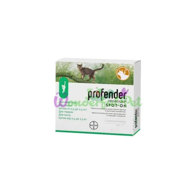 Капли Bayer Profender Spot-On Cat до 2.5 кг 1 пипетка