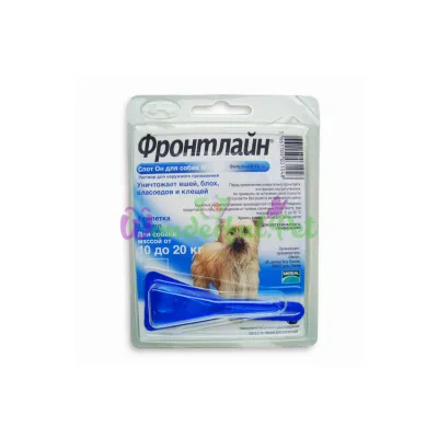 Капли Boehringer Ingelheim Фронтлайн Спот Он от блох и клещей для собак M 10-20 кг