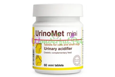 Dolfos UrinoMet Mini Tablets for Urine pH in Small Dogs and Cats, 60 tabs