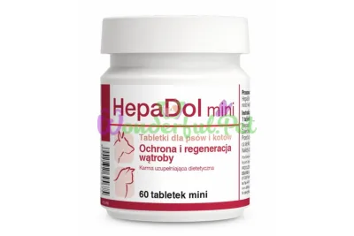Dolfos HepaDol Mini Liver Support Tablets for Small Dogs and Cats, 60 tabs