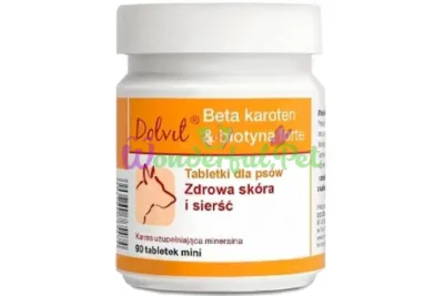 Таблетки Dolfos Beta carotene Biotin forte Dog Mini, 90 табл.