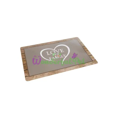 Коврик Flamingo Shabby Chic Placemat Heart под миску для собак, 43х28.5 см