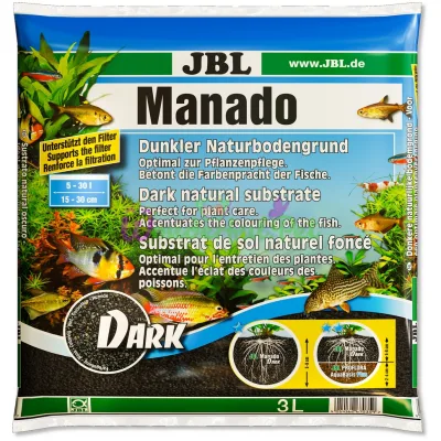 Темный натуральный субстрат JBL Manado Dark для аквариумов 3 л