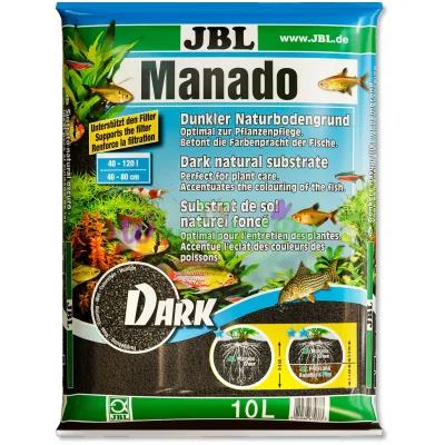 Темный натуральный субстрат JBL Manado Dark для аквариумов 10 л