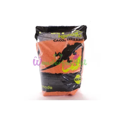 Пищевой песок для рептилий Komodo CaCo3 Sand Orange 4 кг
