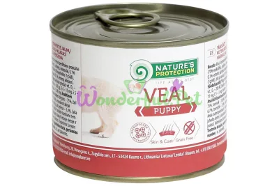 Консерва Natures Protection Puppy Veal для щенков 200 г